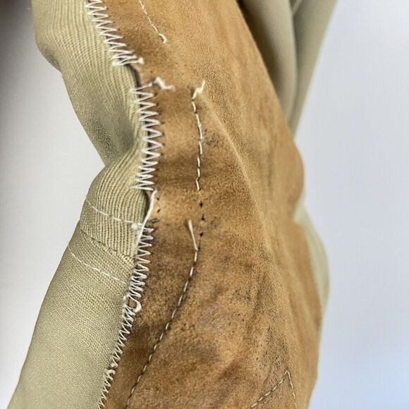 Tailored Sportsman Equestrian Riding Breeches Size 30 Khaki Side Zip Knee Patch - Picture 8 of 13